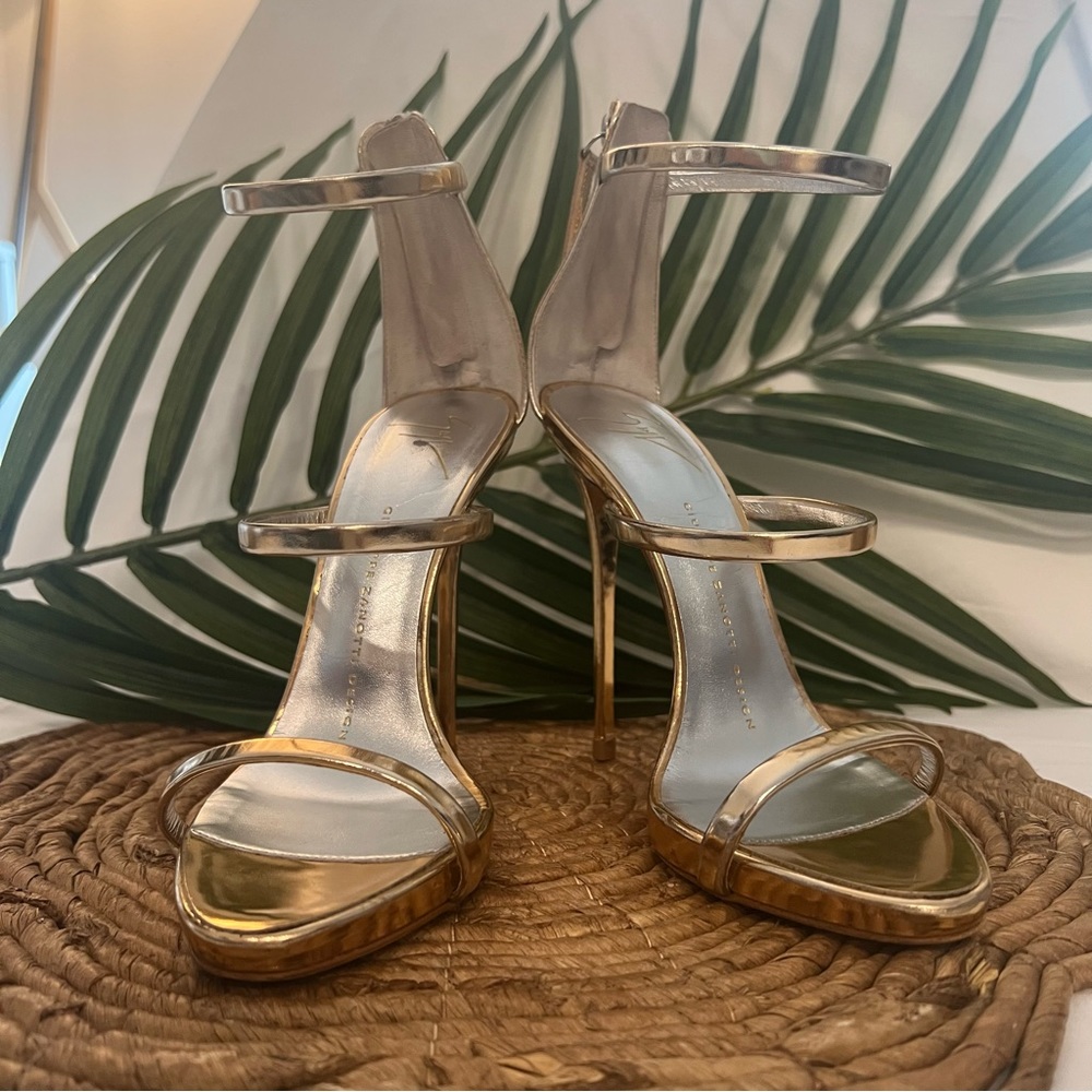 Giuseppe Zanotti Design Harmony Rose Gold Sandals